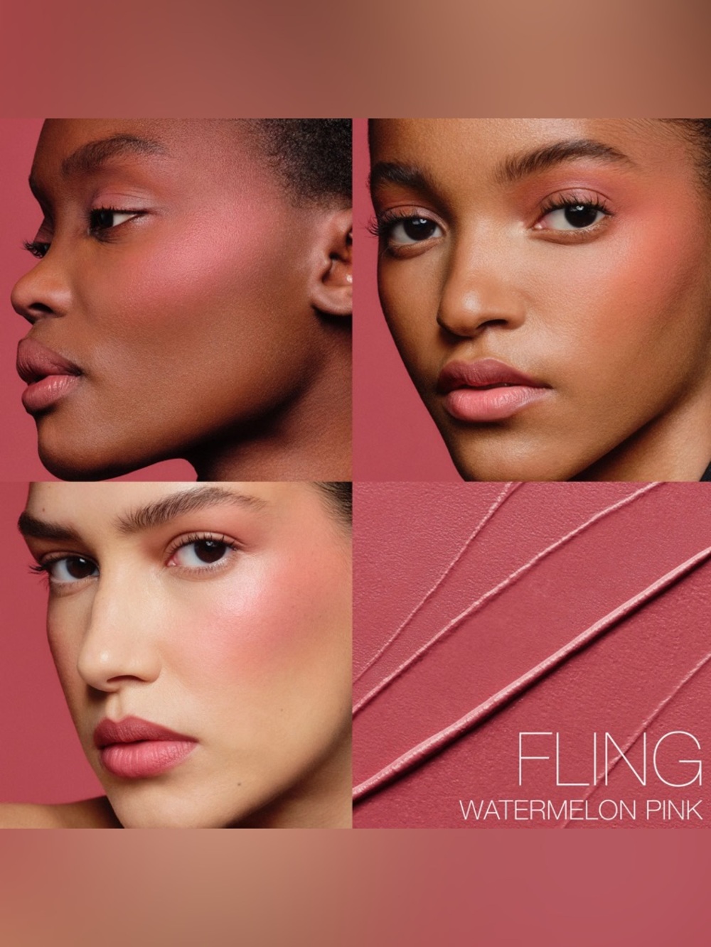 Fling NARS The Multiple Eyes + Cheeks + Lips Brand New In Box Watermelon Pink - Picture 3 of 12